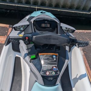 Handle bars of a seadoo gtx