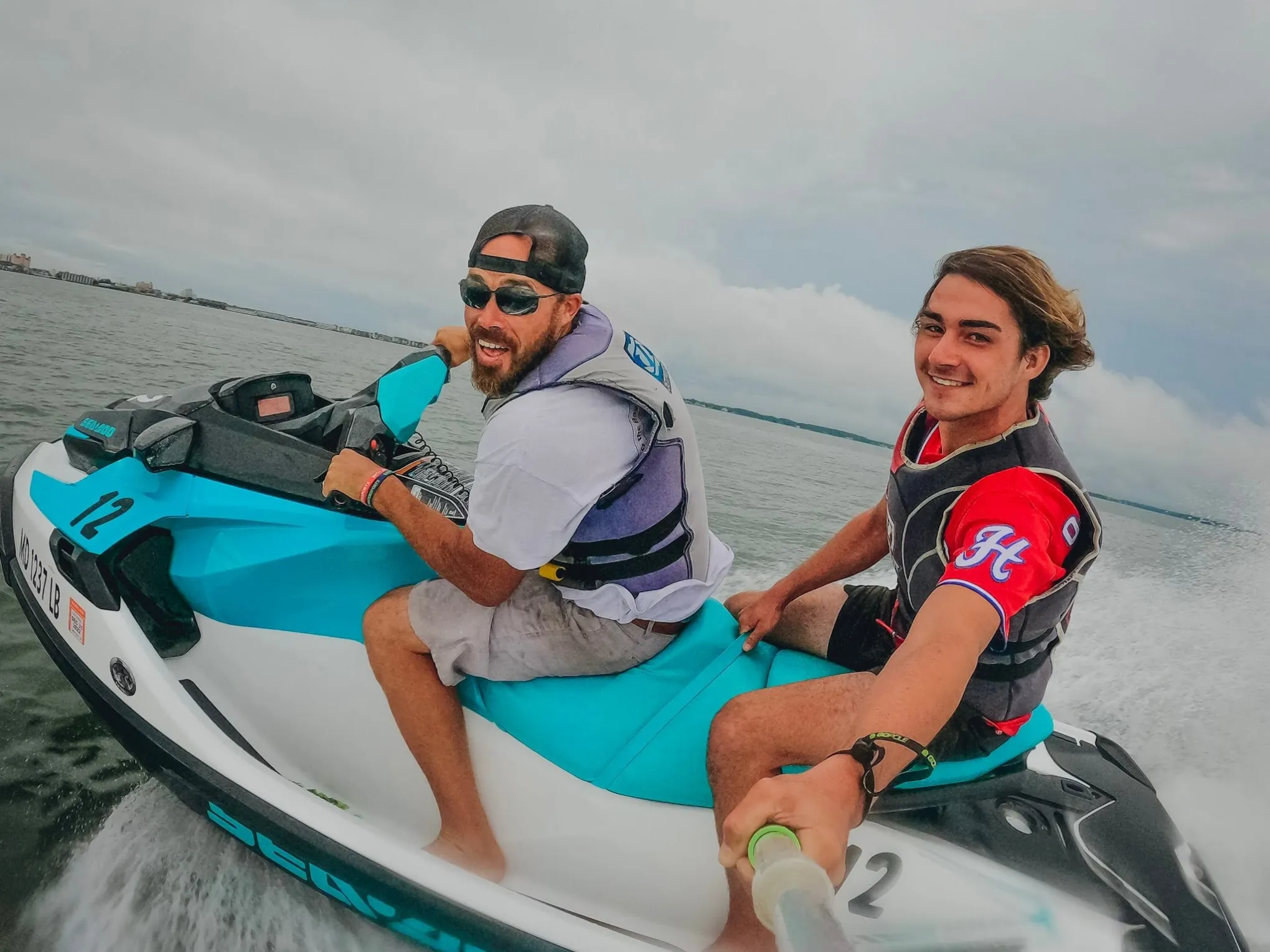 two men on a jet ski - Jet Ski Rental Scarborough